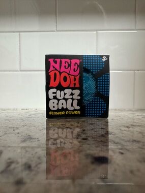 NeeDoh Fuzz Ball Kids Toy - Blue
